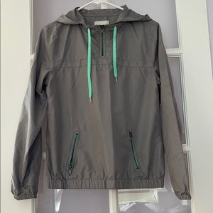 Water resistant half zip jacket